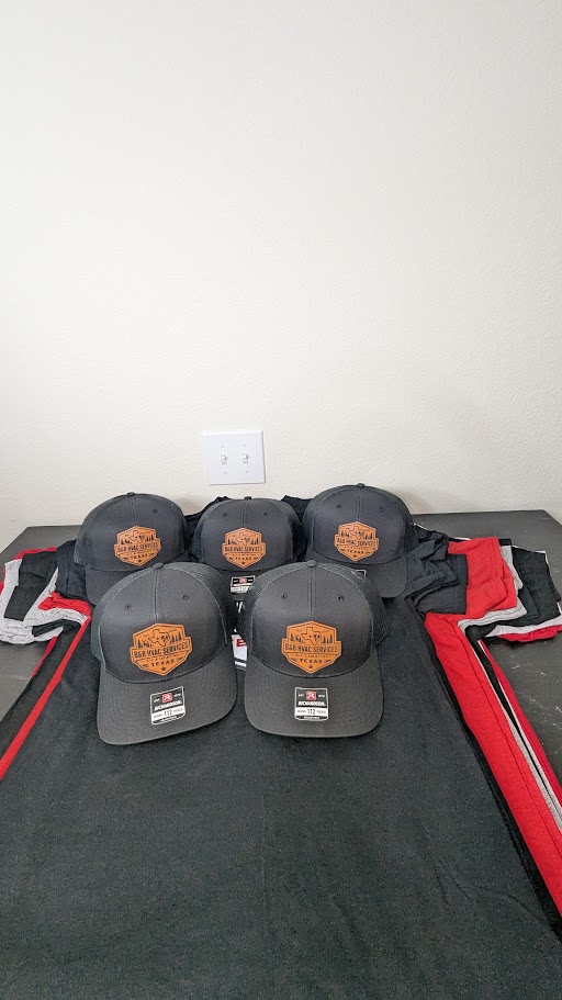 Completed leather patch hat order